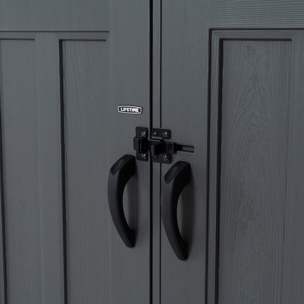 Lifetime Products 20 x 8ft Double Door Garden Storage Shed Image 4