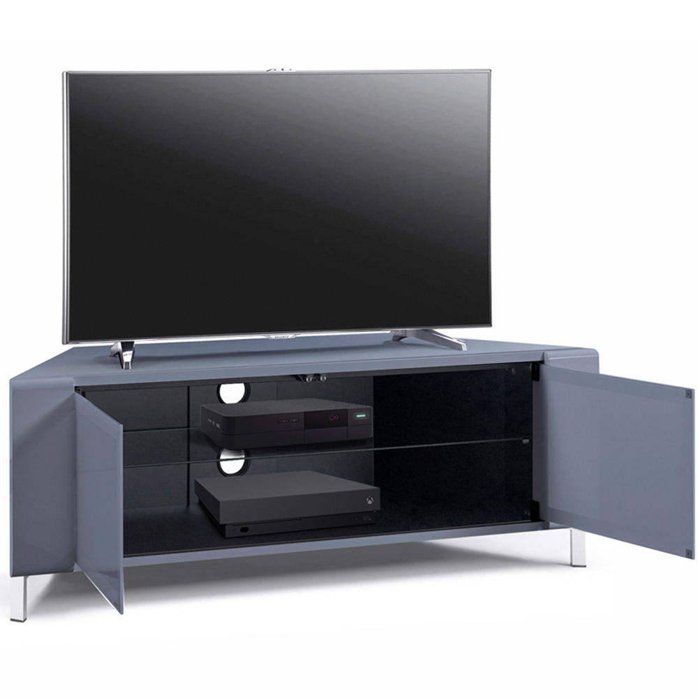 MDA Designs Corvus 2 Door Grey TV Cabinet Image 5