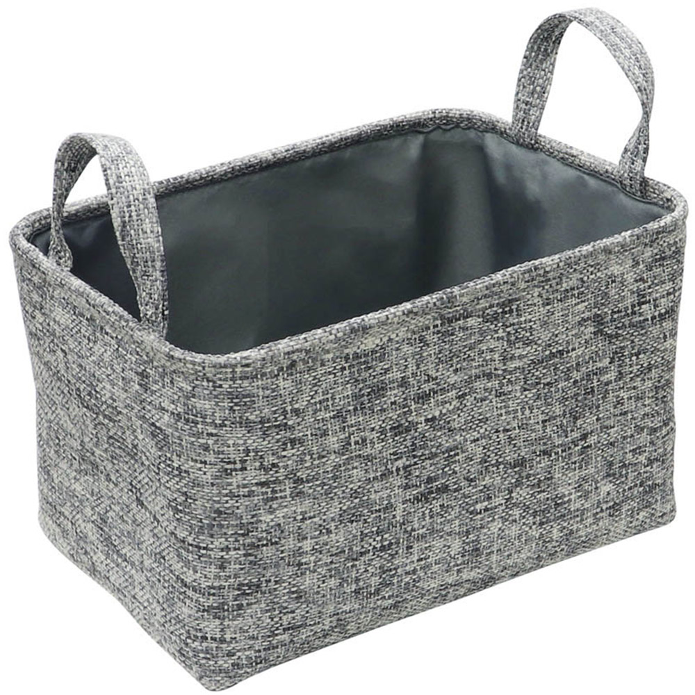 JVL Urban Set of 3 Rectangular Paper Storage Basket with Handles 3 Pack Image 4