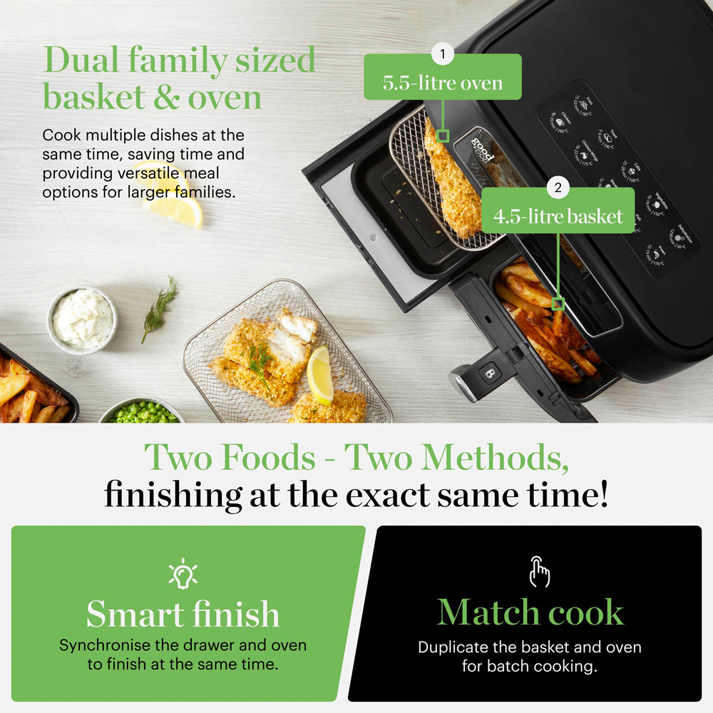Good Food GF17015 Black 13 in 1 Oven and Basket Air Fryer 10L Image 3