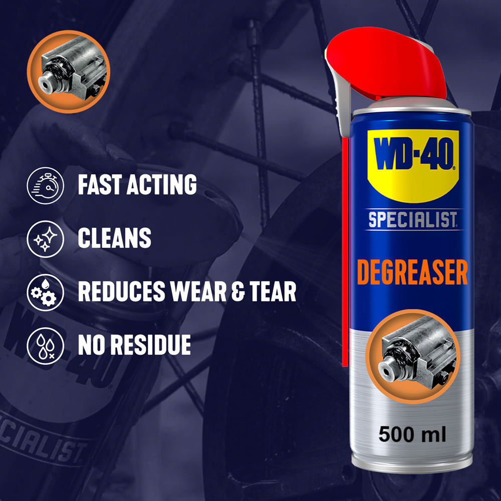 WD-40 Specialist Professional Strength Heavy Duty Degreaser Spray 500ml 2 Pack Image 5