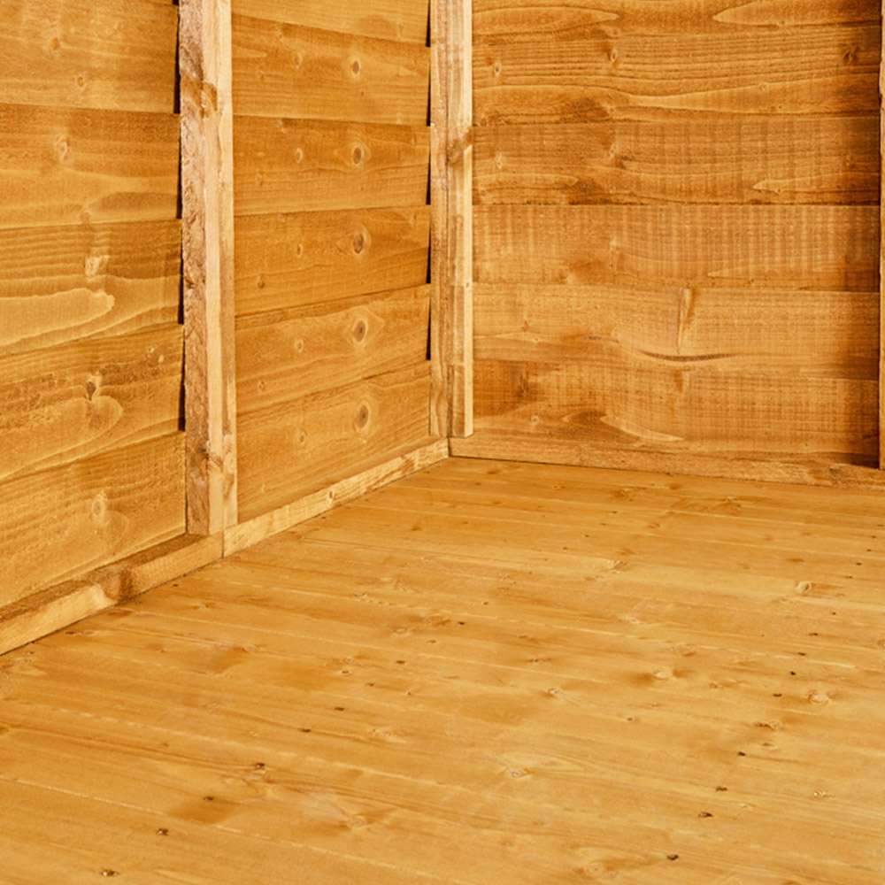 Power 14 x 4ft Double Door Overlap Pent Garden Shed Image 4