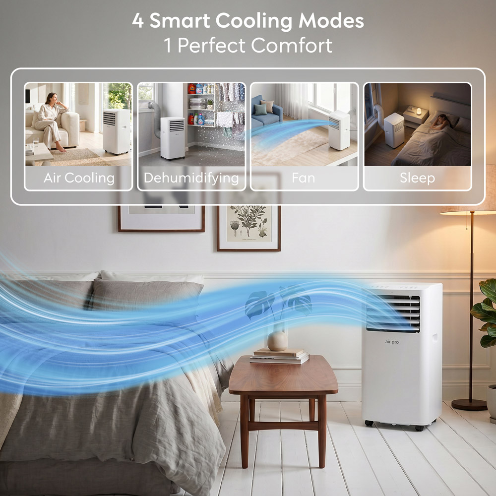 Air Pro 4-in-1 White Smart Wi-Fi Portable Air Conditioner 12000 BTU Image 4