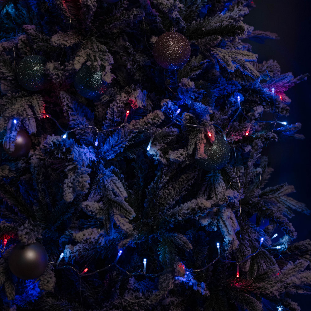 Samuel Alexander SupaBrights 200 Blue Red and White LED Multi-Function Clear String Light 16m Image 4