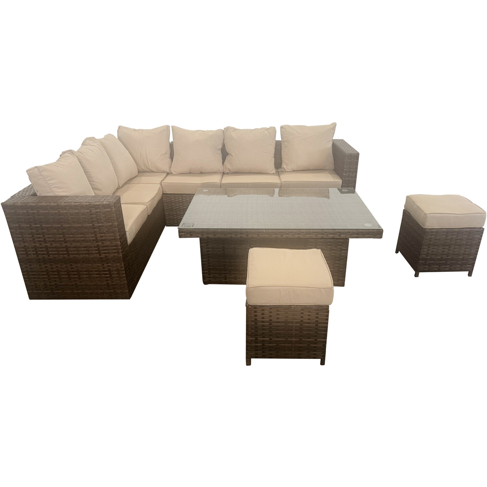 Carolina Adjustable Table Set  - Brown Image 2