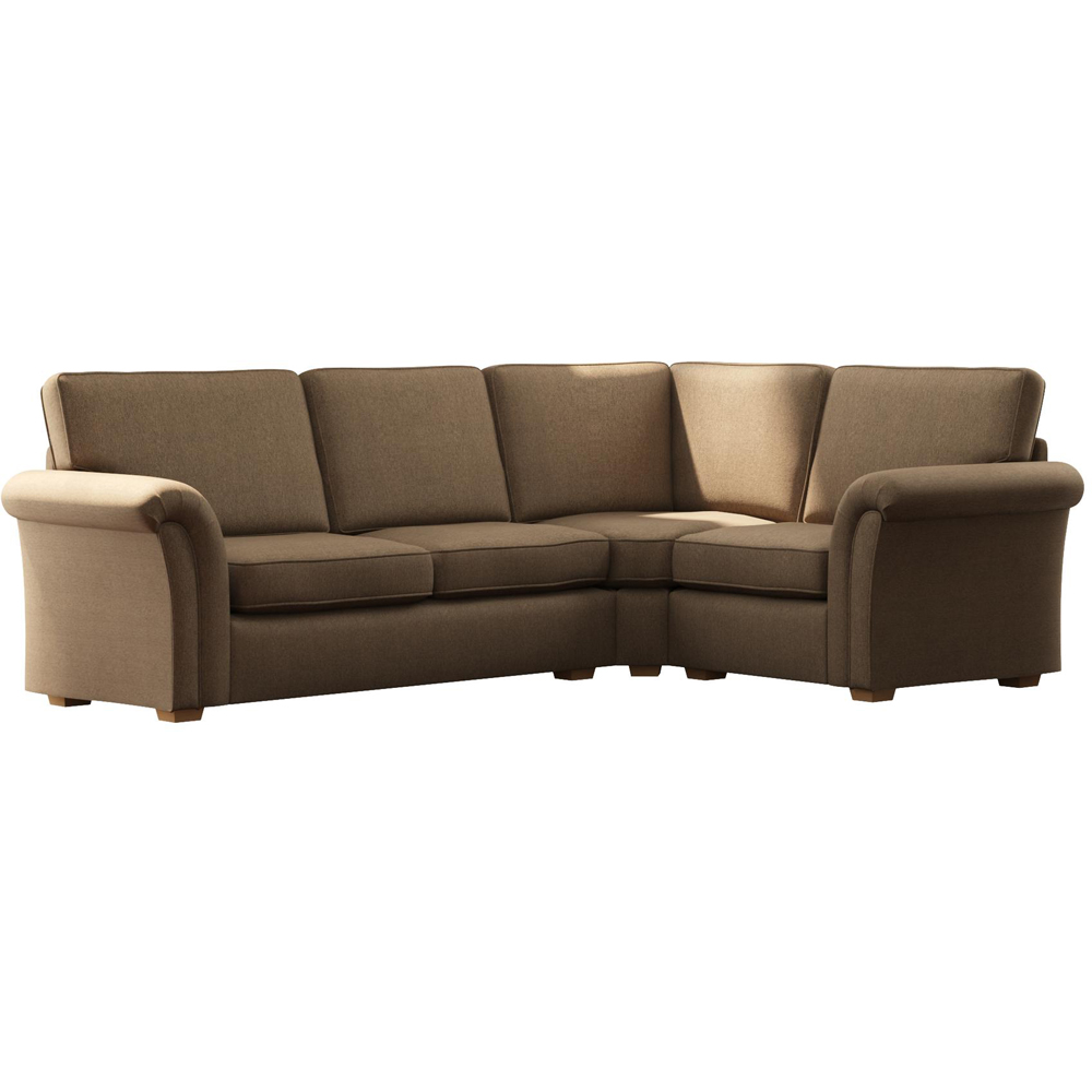 Castleacre 3 Seater Venice Nutmeg Left Hand Fixed Back Corner Sofa Image 2