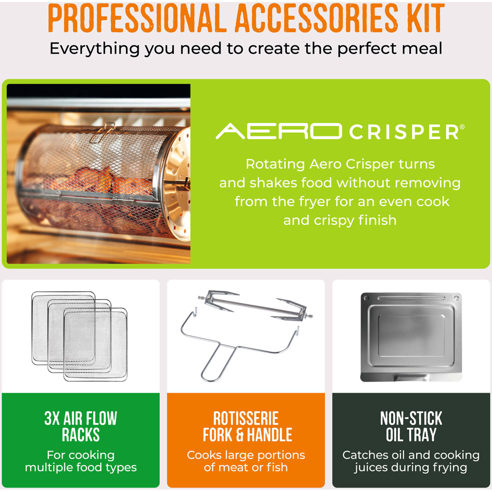 Tower Vortx T17122 Black Digital Air Fryer Oven 30L Image 8