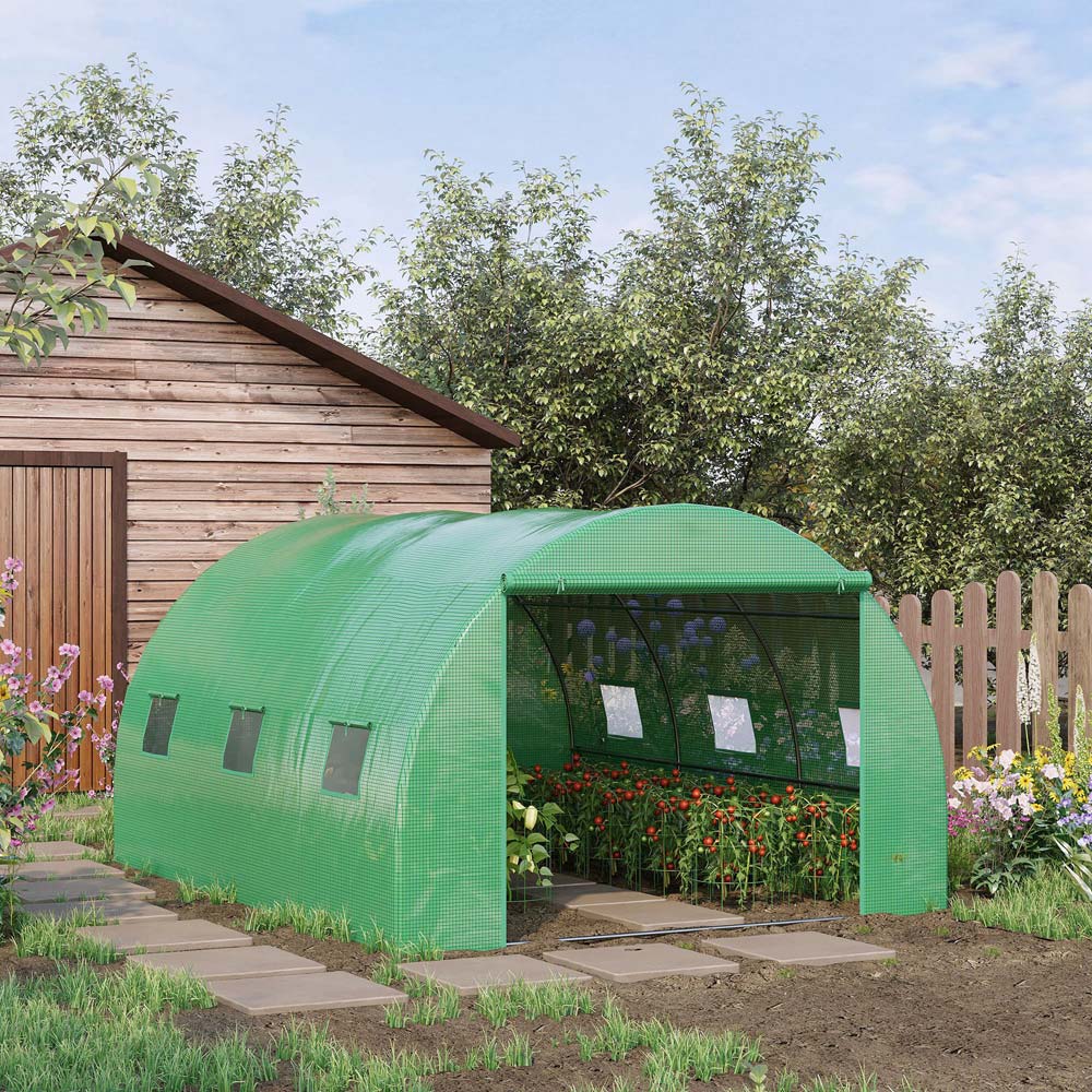 Outsunny PE Cover Window Greenhouse Image 2
