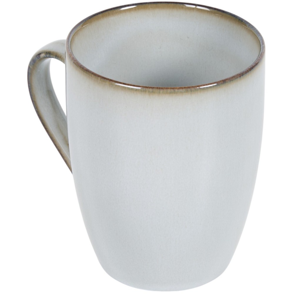 Set of 4 Quartz Reactive Glaze Mugs - White Image 4
