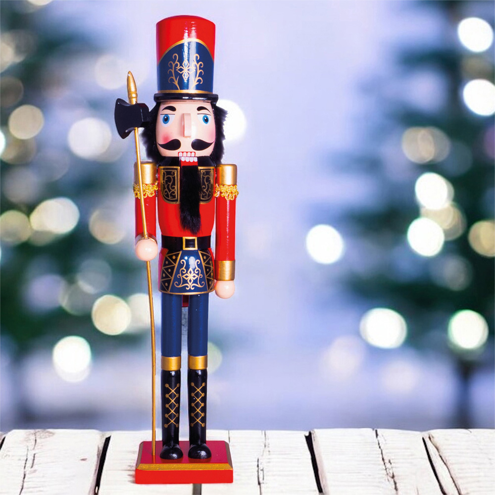 St Helens Multicolour Classic Wooden Nutcracker Soldier 60cm Image 2