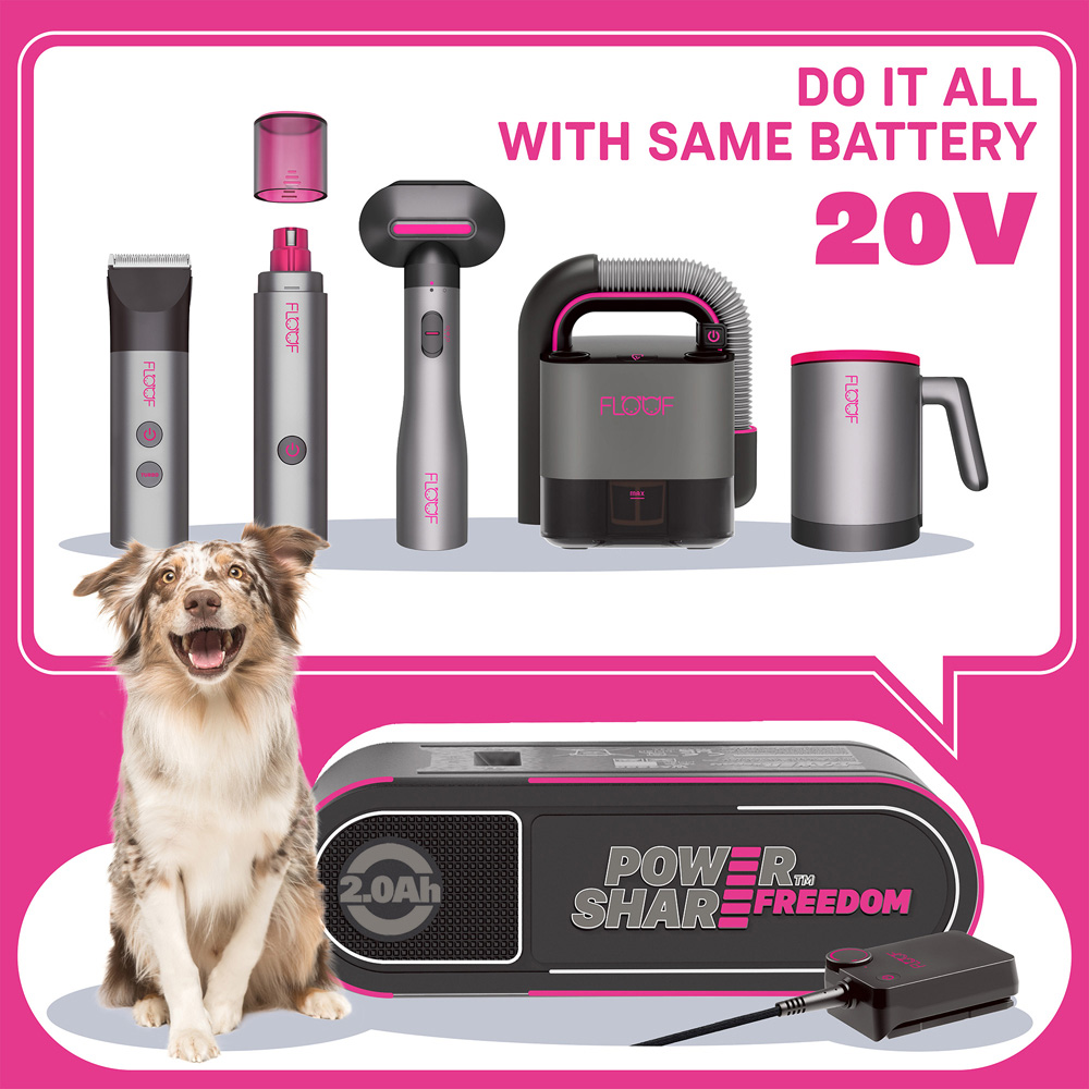 Floof FL300 Brushless Portable Pet Vacuum Cleaner with PowerShare Freedom Battery and Hub 20V Image 8