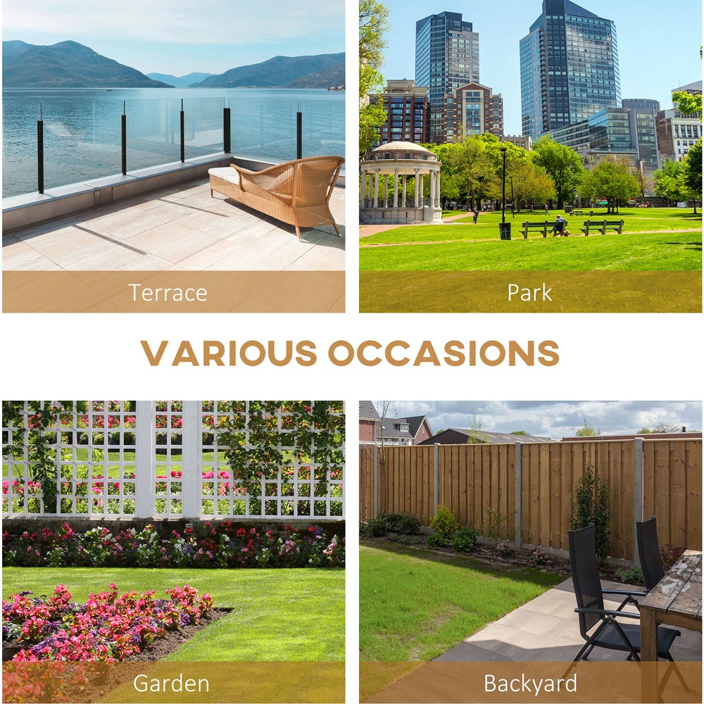 Outsunny 2 Seater Natural Wooden Storage Bench Image 6