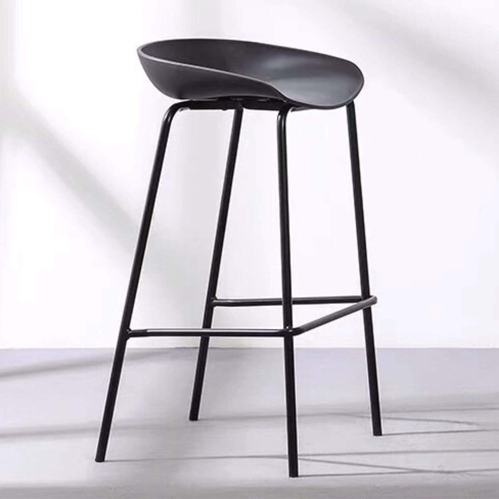 Home Source Jacob Dark Grey Bar Stool Set of 2 Image 3