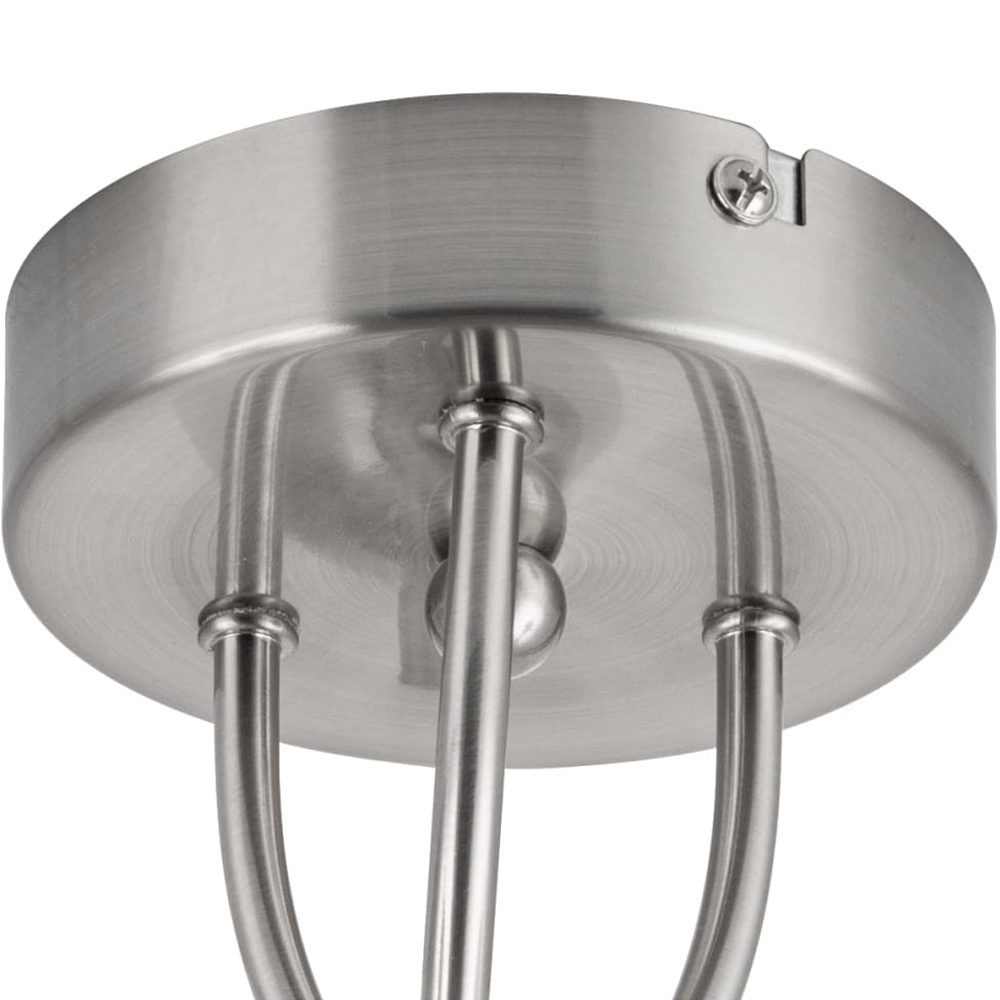 Cosylyte Hallie 3 Light Brushed Nickel Glass Ceiling Light Image 5