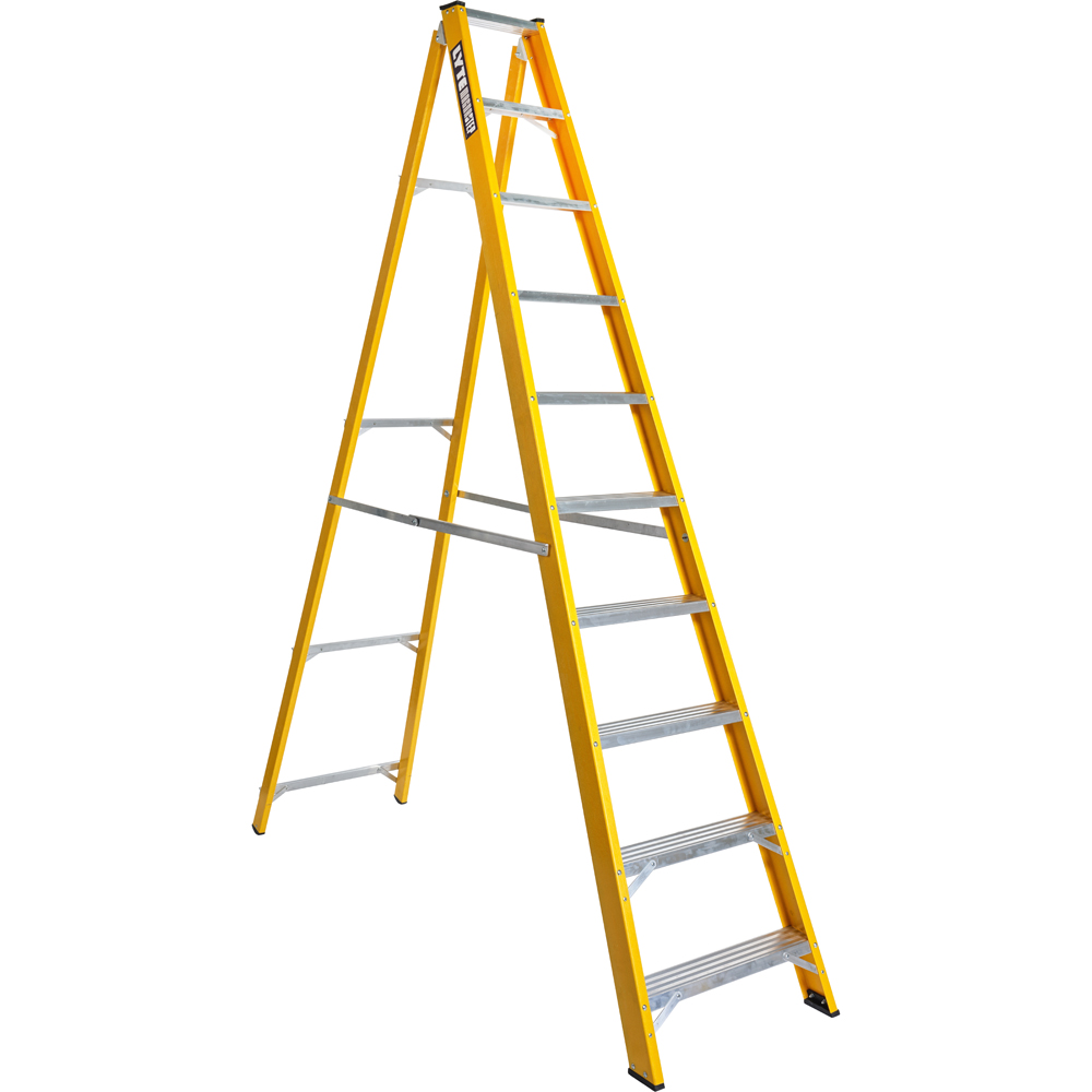 Lyte Ladders and Towers MagnaStep 10 Tread Glassfibre Swingback Step Ladder Image 1