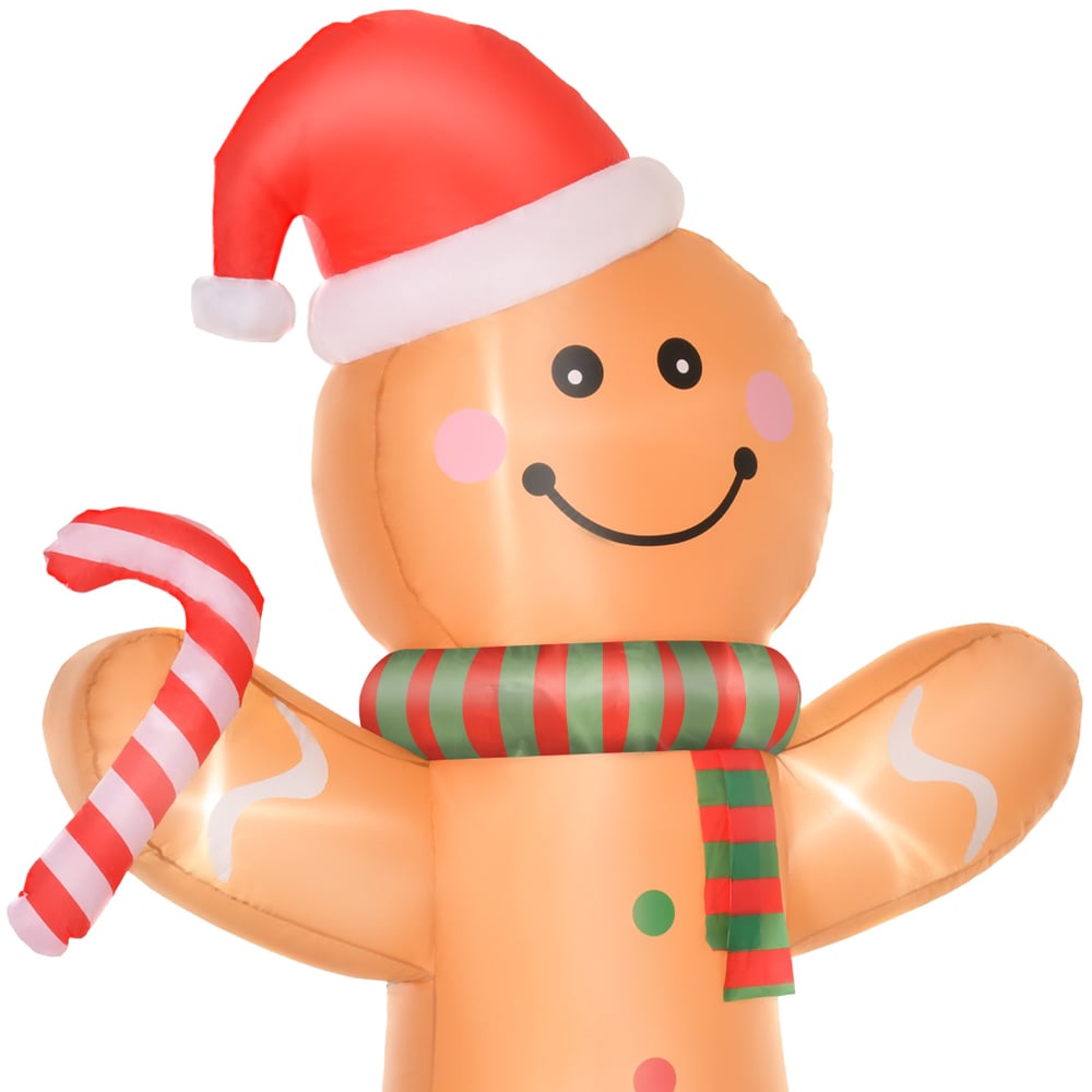 Everglow LED Inflatable Gingerbread Man Decoration 7.8ft Image 3