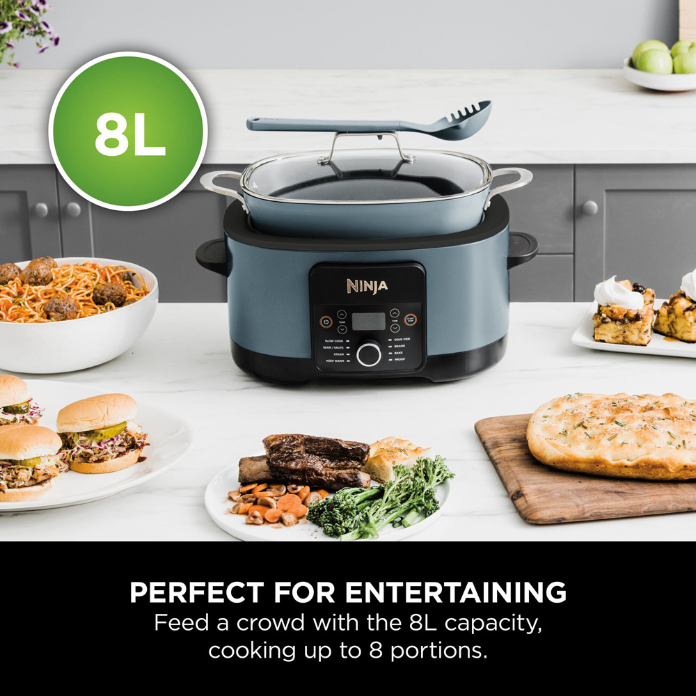 Ninja Foodi MC1001UK 8 in 1 Sea Salt Grey Possible Cooker 8L Slow Cooker Image 6