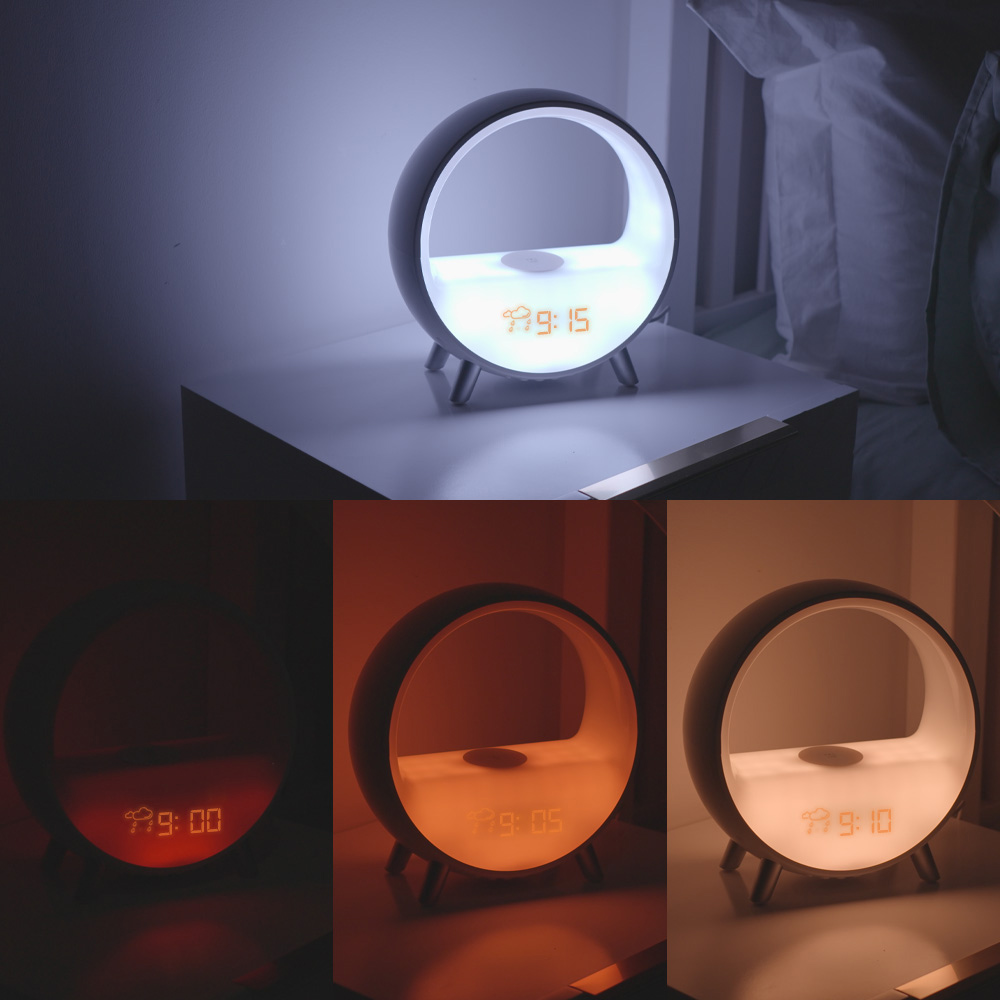 ValueLights Smart App-Control Sunrise Alarm Clock and Nightlight Table Lamp Image 3