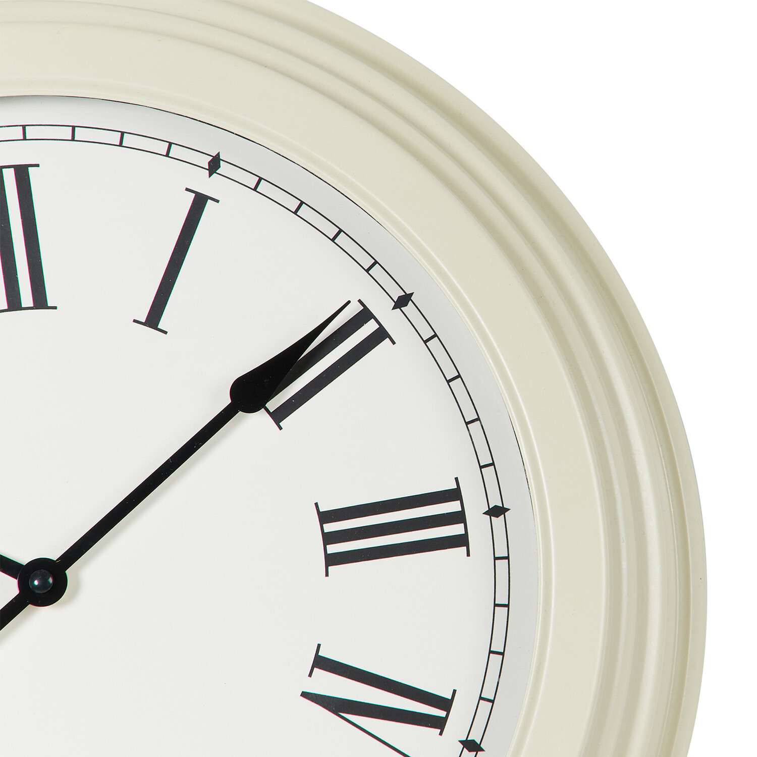 Iron Wall Clock 40cm - Cream Image 2