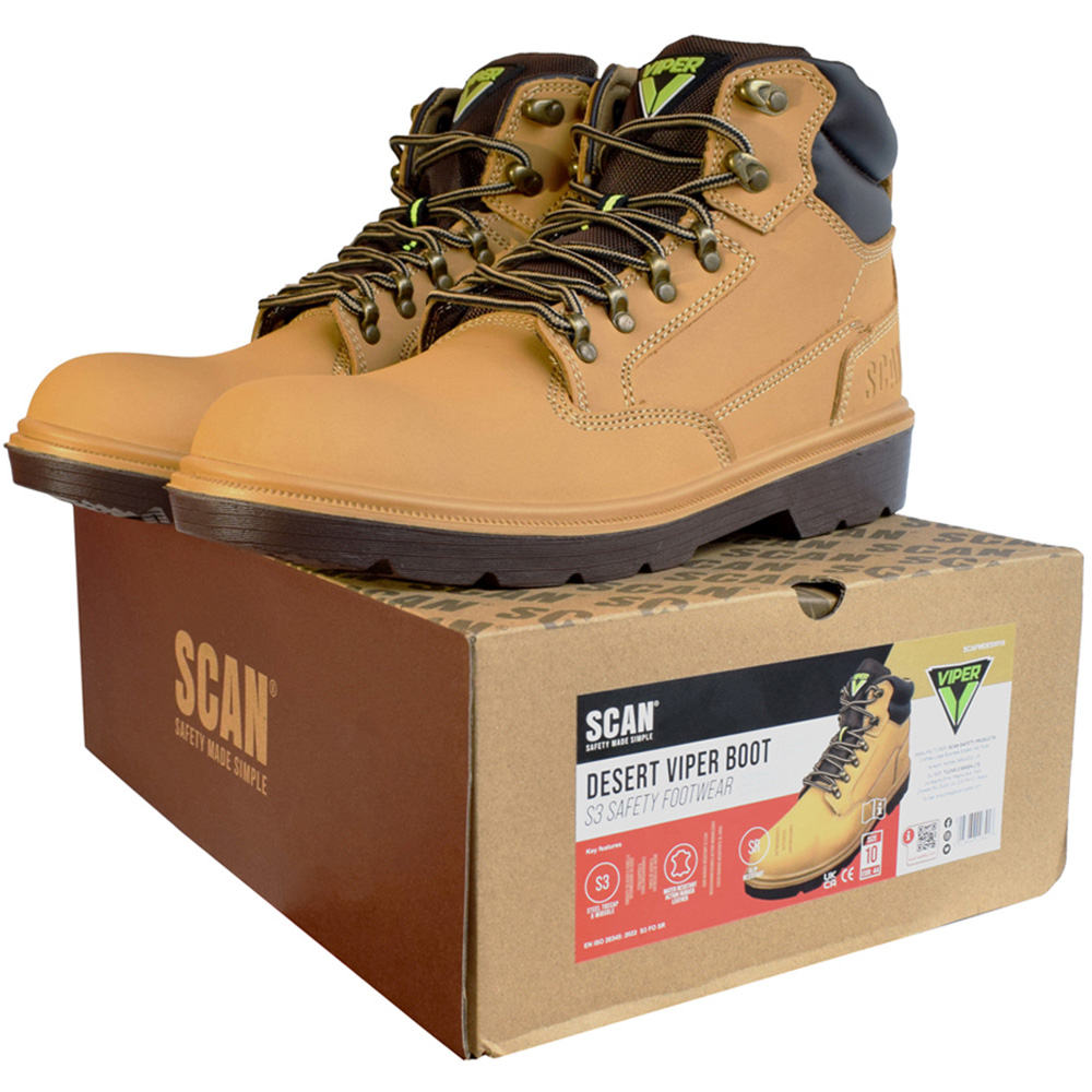 Scan Desert Viper S3 Safety Boots Size 12 Image 3