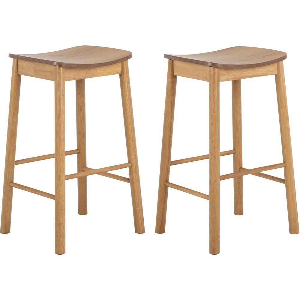 Florence Barlow 2 Seater Bar Dining Table Matt Oak Image 3