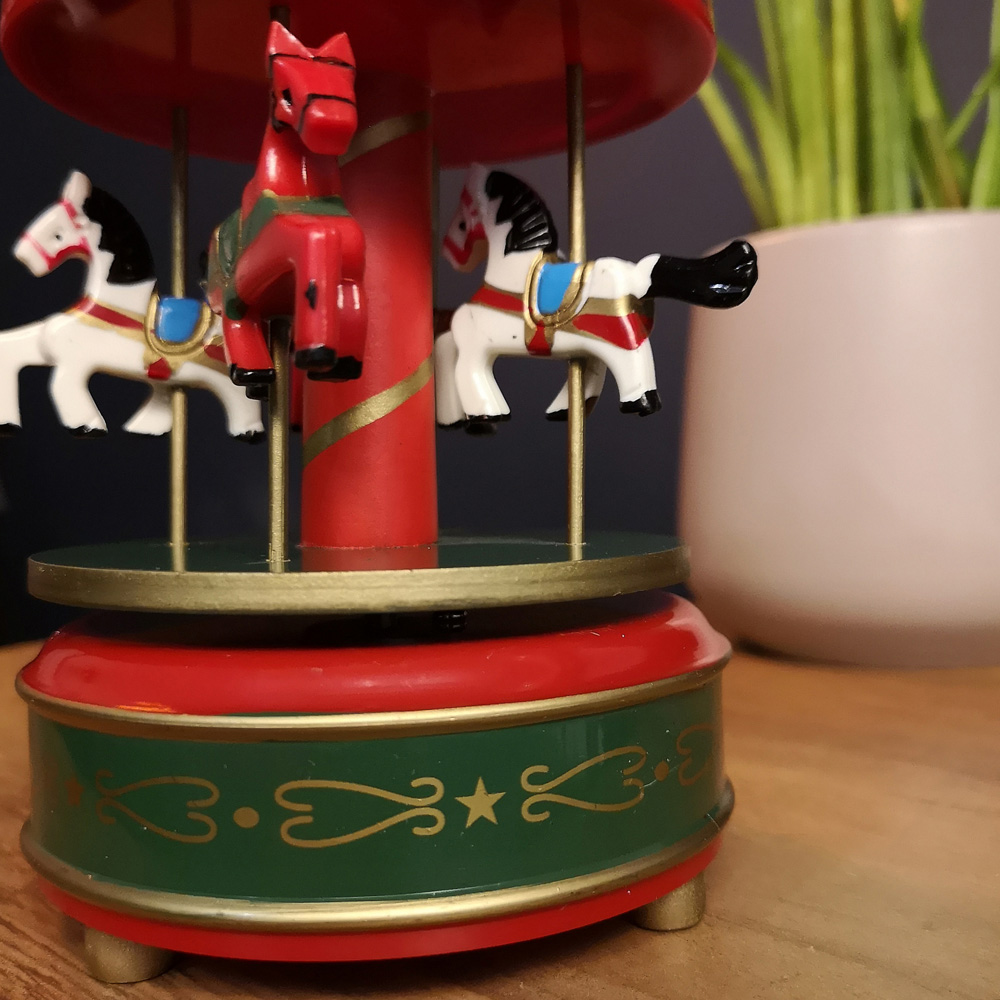 Samuel Alexander Wind Up Musical Carousel Christmas Decoration 18cm Image 5