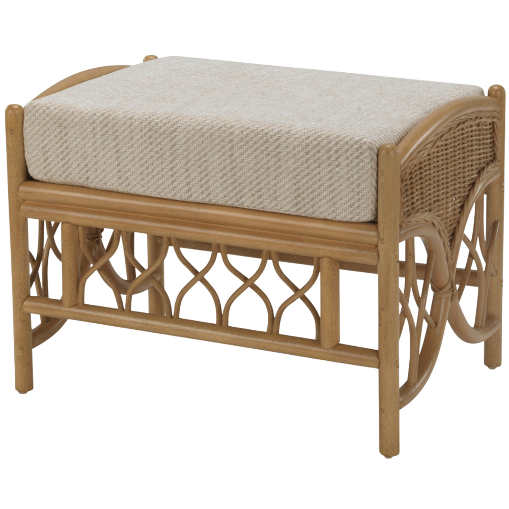 Desser Furniture Oslo 4 Seater Light Oak Jasper Sofa Set with Footstool Image 8