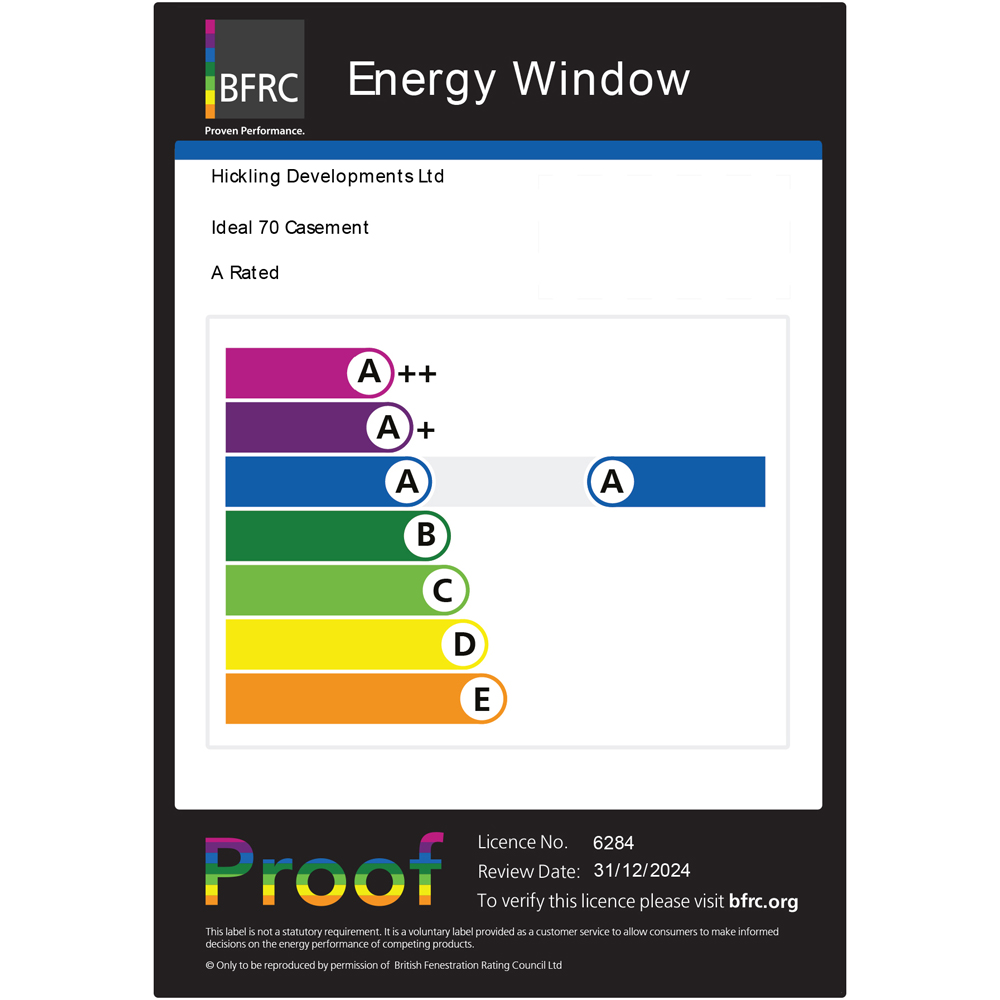 Crystal uPVC Double Glazed Window Top Hung Over Fixed Light White Clear Glass 610x965mm Image 3