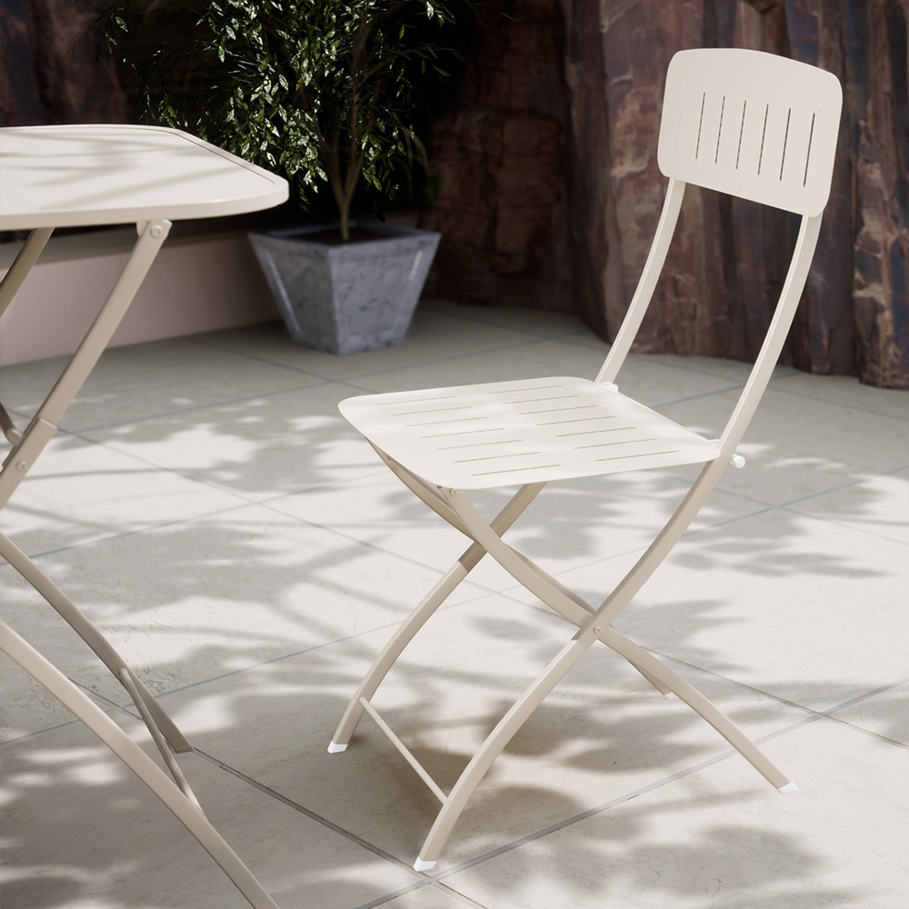 Royalcraft Venice 2 Seater Cashmere Square Folding Bistro Set Image 3