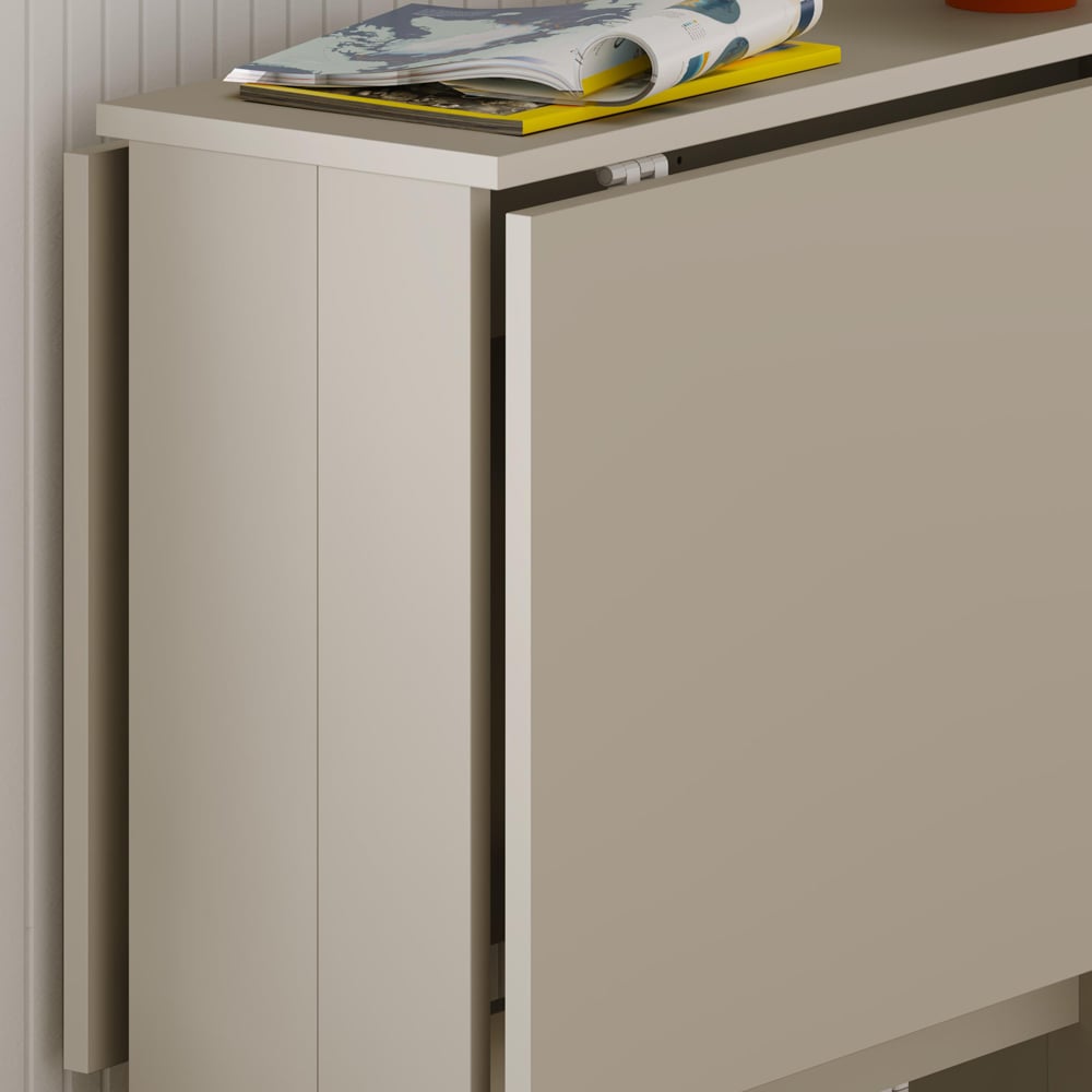 Decortie Artemio 4 Seater Foldable Dining Table Sandstone Image 3