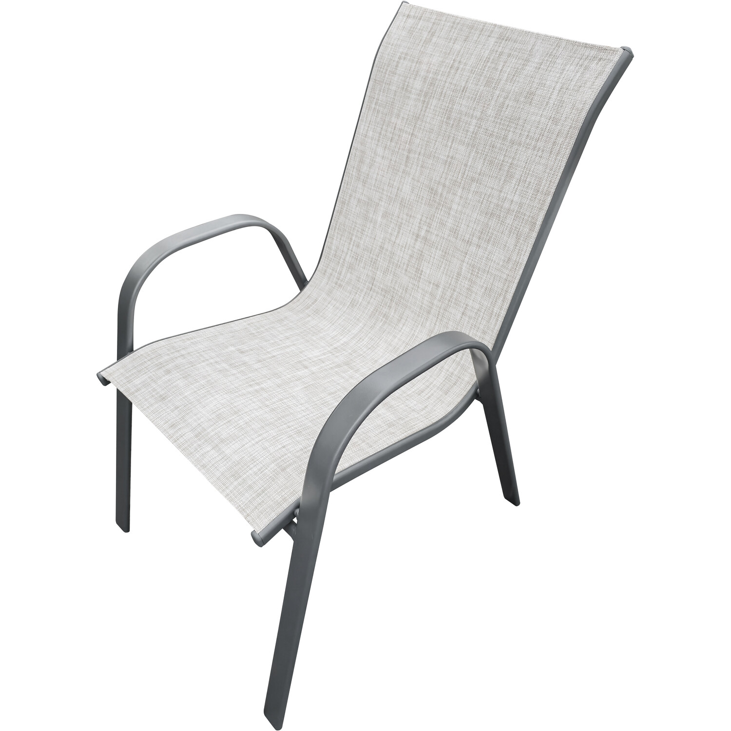 Outdoor Essentials Porto 6 Seater Textilene Dining Set Grey Image 2