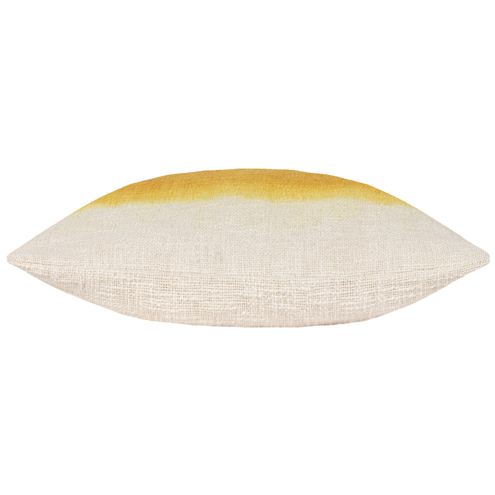 furn. Mizu Ochre Dip Dye Square Cushion Image 4