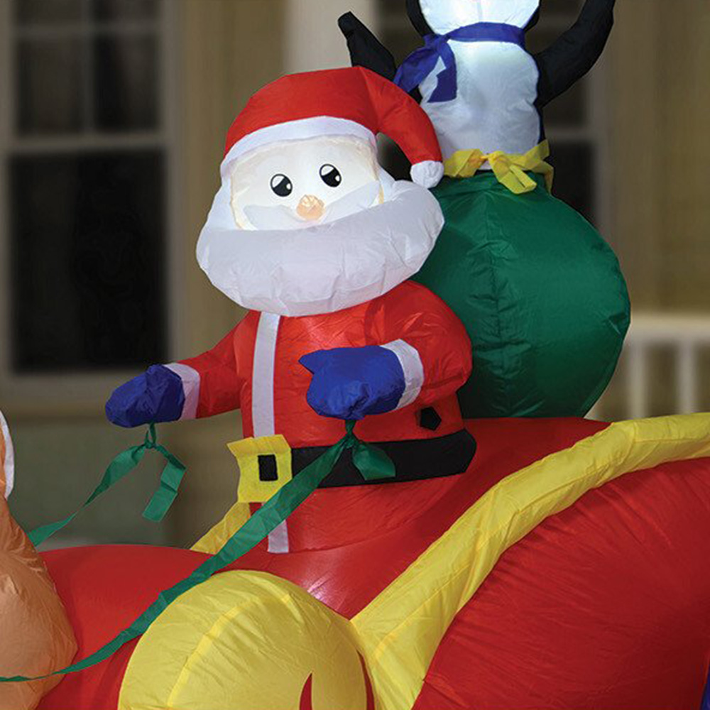 Santa and Friends Inflatable Sleigh Image 6