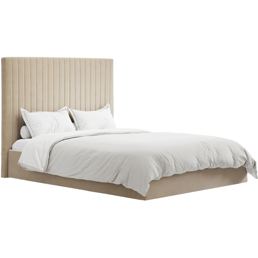 LPD Home Berlin Beige Double Tall Ottoman Bed Image 5