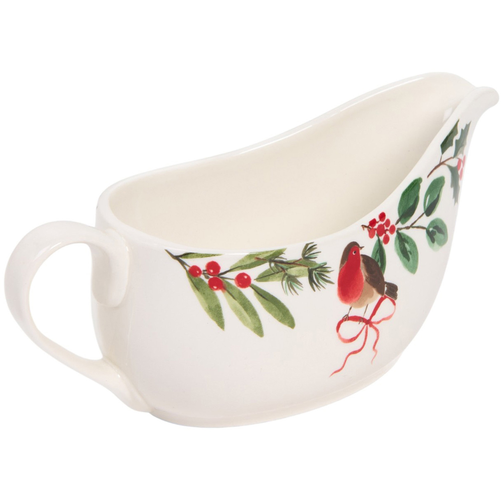 Festive Robin Gravy Boat Image 3