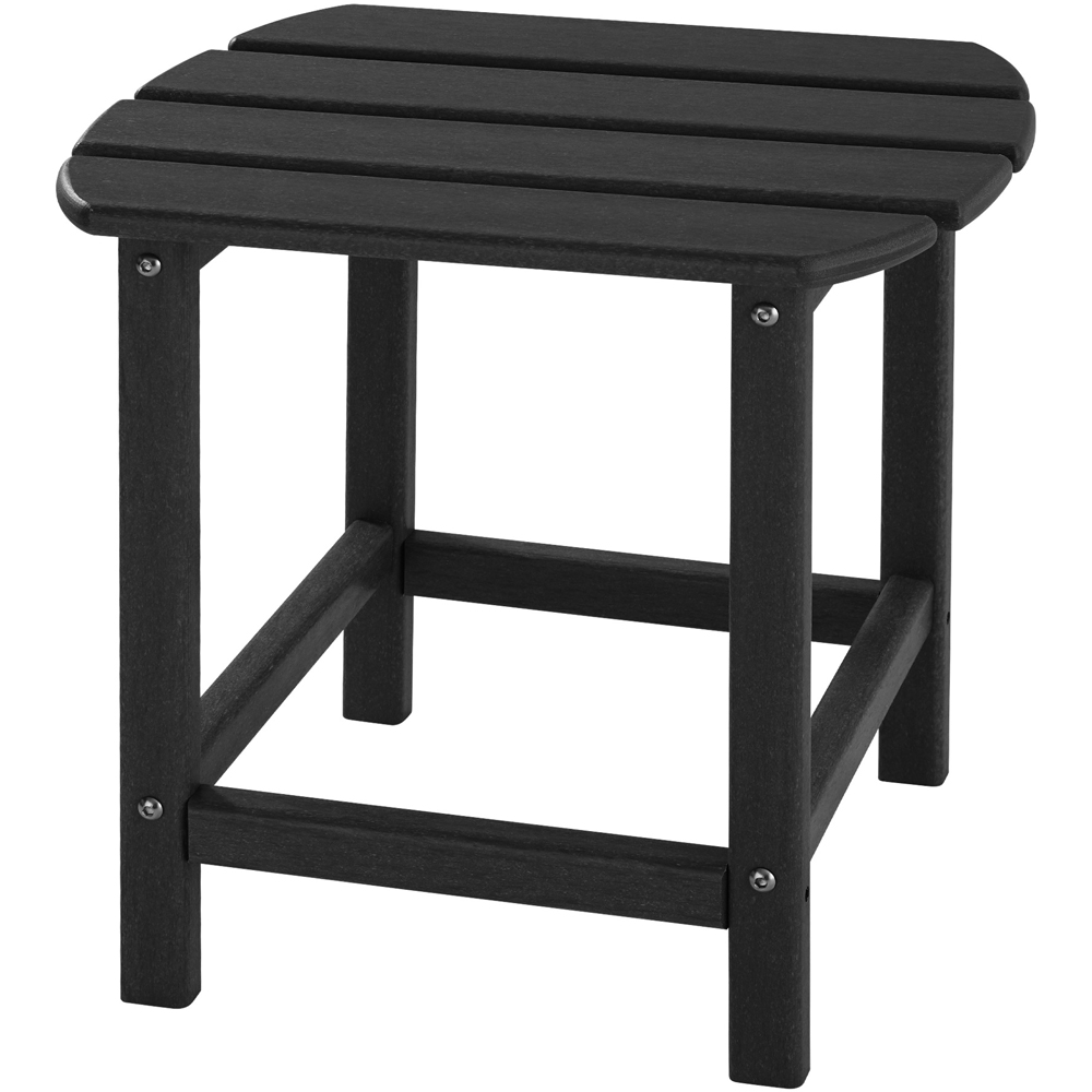 tectake Kamala Black Wood Look Side Table Image 2