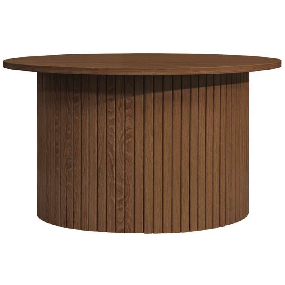 Birlea Axel Walnut Round Fluted Coffee Table Image 3
