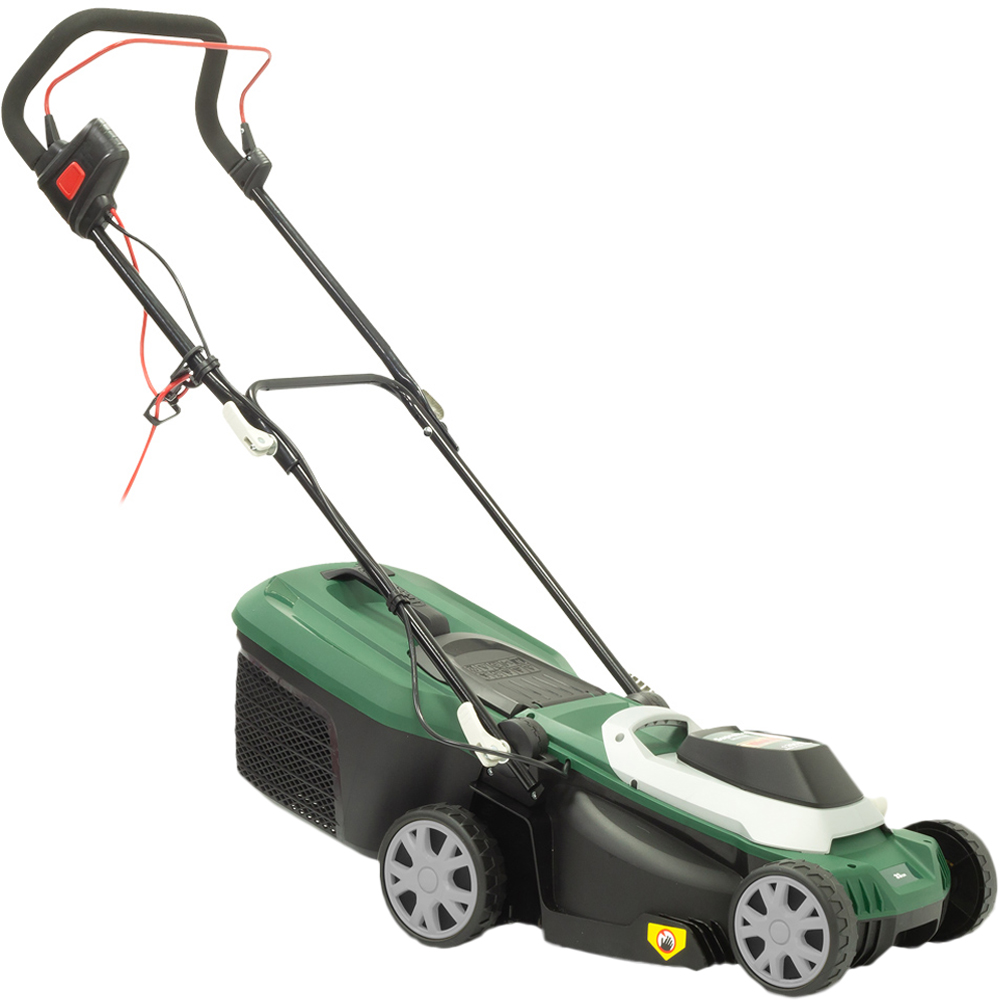 Webb Classic WEER33RR 1000W Hand Propelled 33cm Rotary Electric Rotary Lawn Mower Image 1