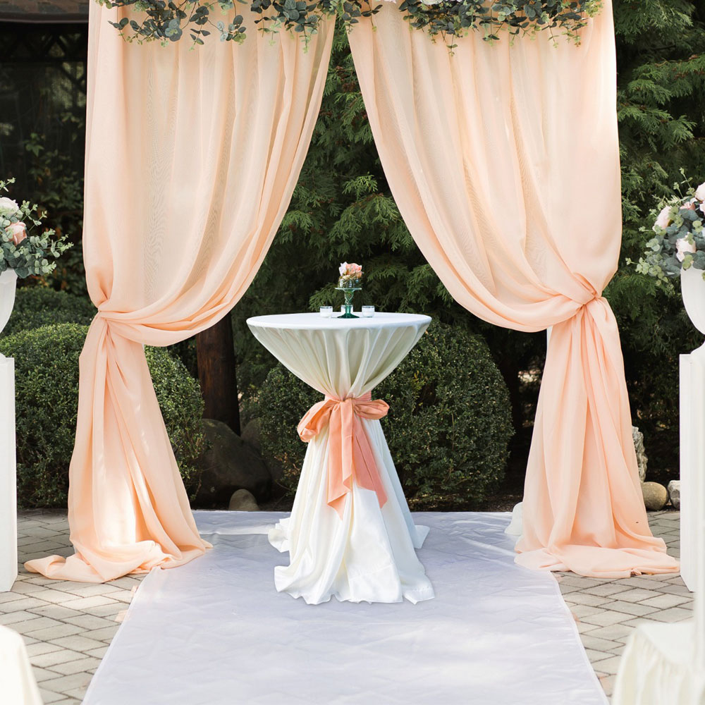 Costway Round Top Pub and Bar Table Rustic Brown Image 5