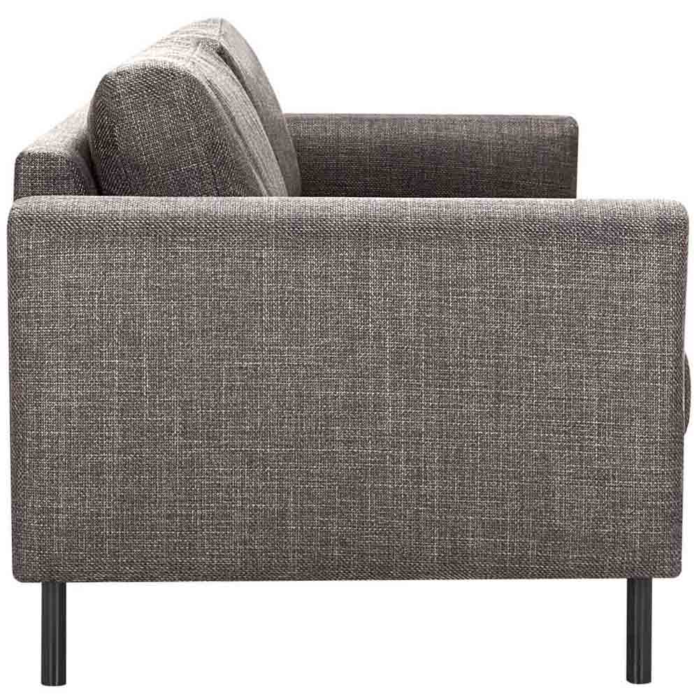 Florence Omaha 3 Seater Light Grey Basel Fabric Sofa Image 6