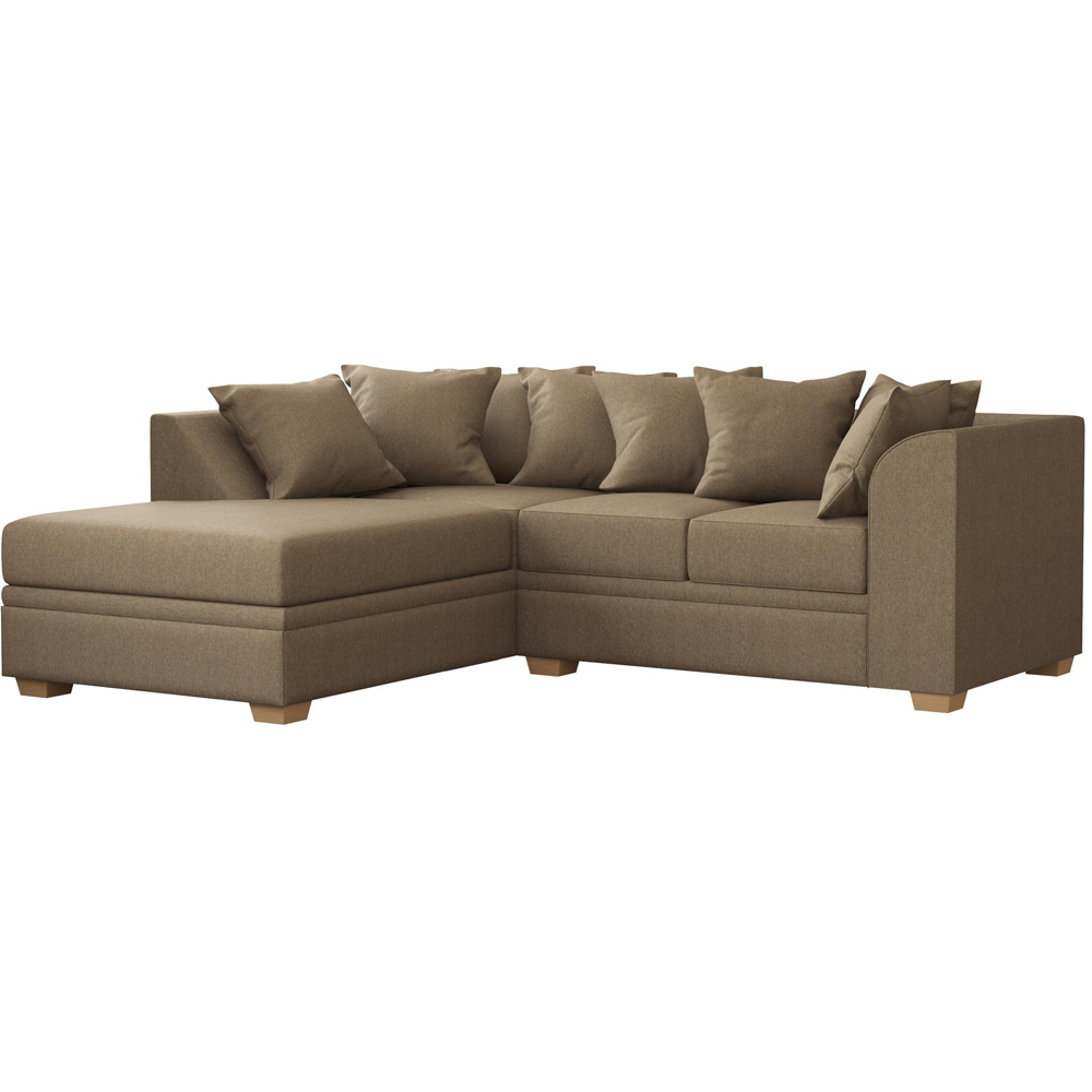 Modo 3 Seater Venice Nutmeg Left Hand Scatter Back L-Shape Corner Sofa Image 2