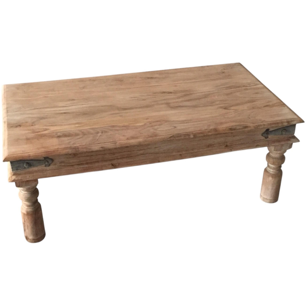 Acacia Home Brown Wooden Coffee Table Image 2