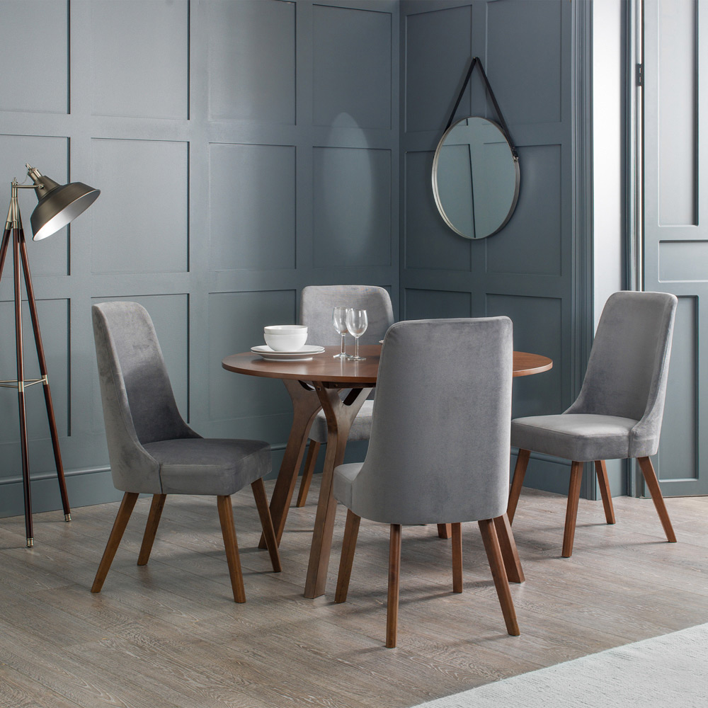 Julian Bowen Huxley Walnut Round Table Image 7