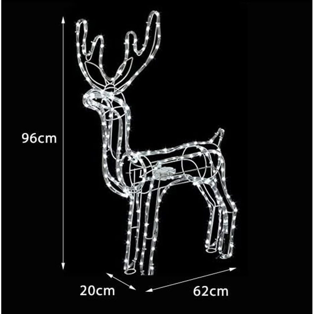 Marco Paul Cool White LED Standing Reindeer Rope Light Image 4