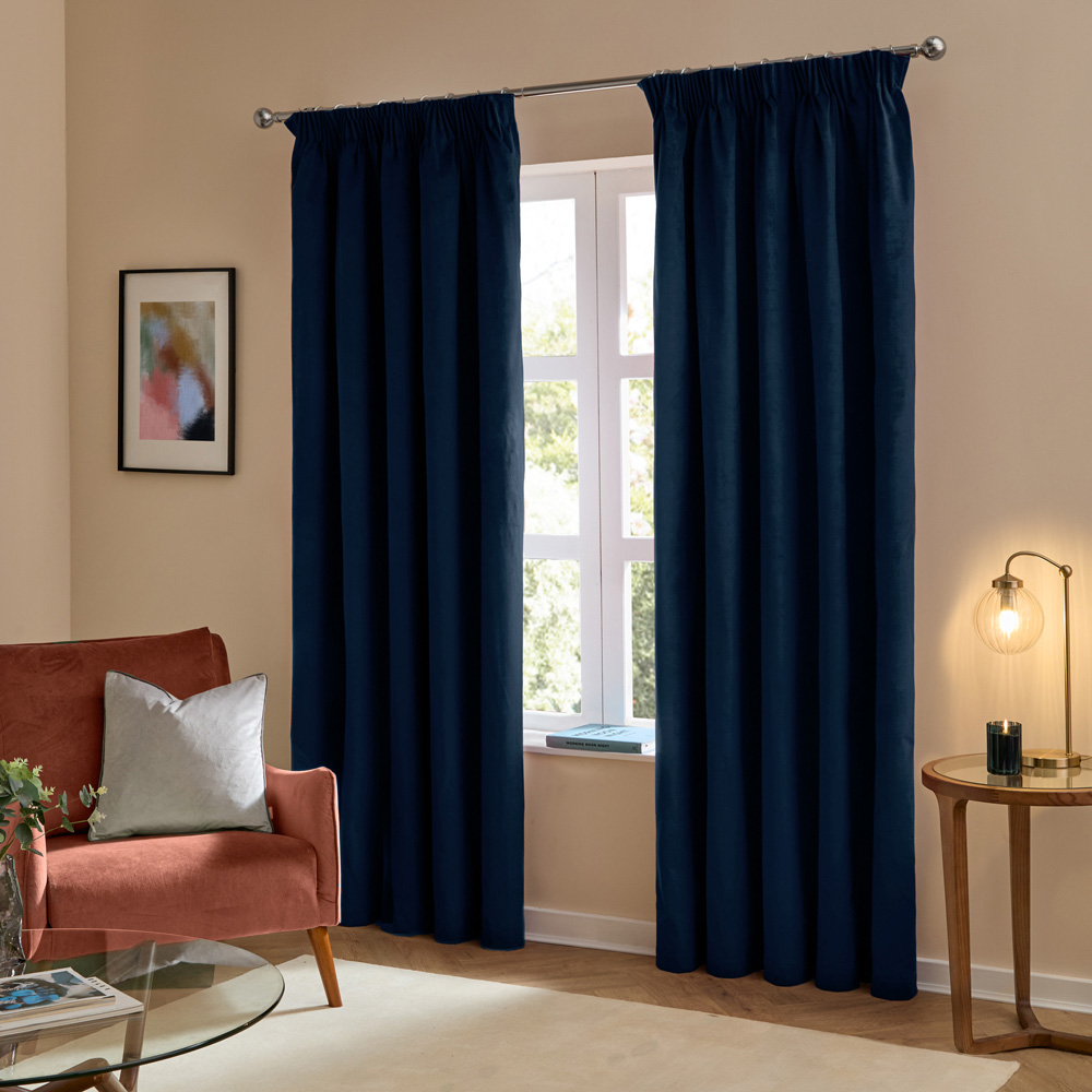 Furn The Ultimate Royal Velvet Blackout Pencil Pleat Curtains 168 x 183cm Image 5