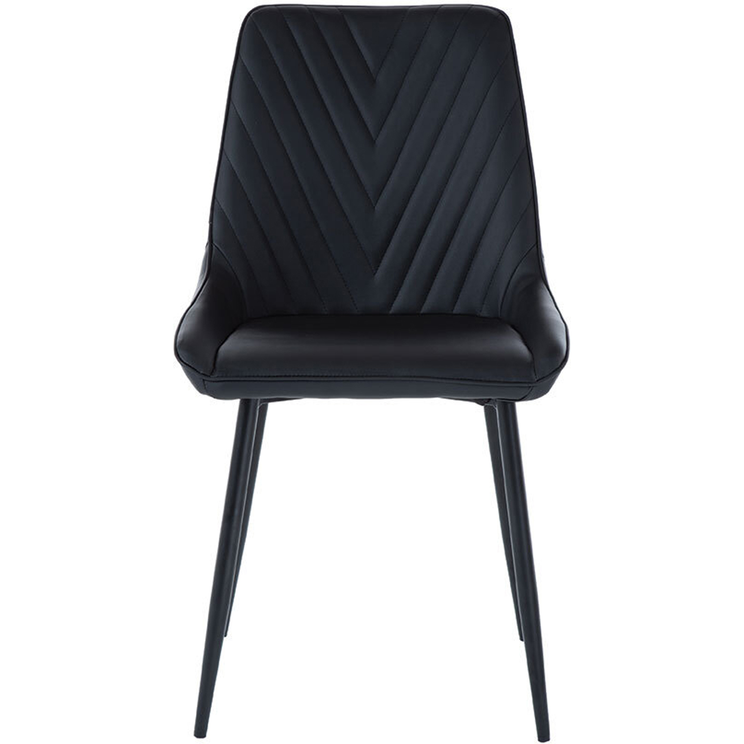 Sorrento Set of 2 Black Dining Chair Image 2