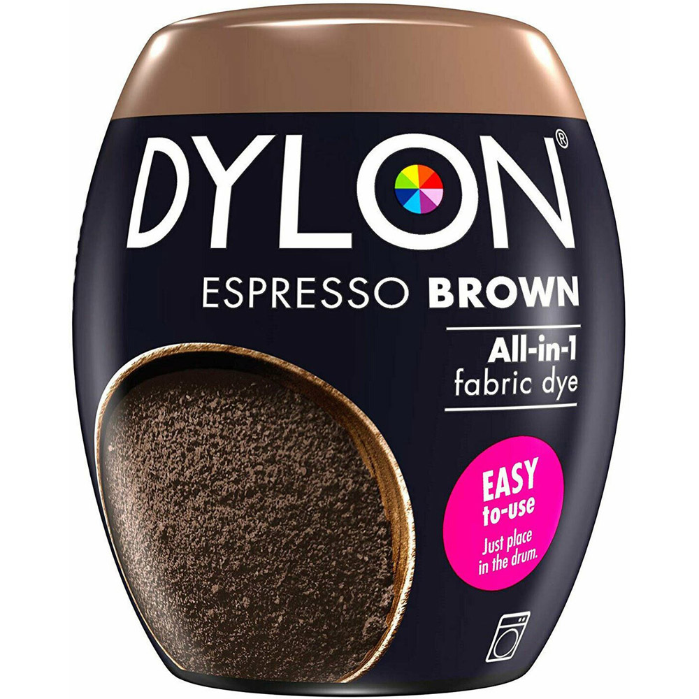 Dylon Espresso Brown Washing Machine Fabric Dye Pod 350g 4 Pack Image 3