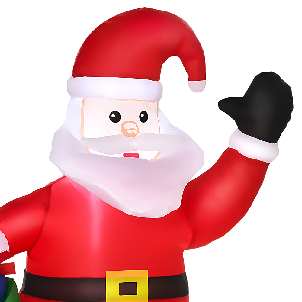 Everglow LED Inflatable Christmas Santa Claus with Gifts Decoration 3.9ft Image 3