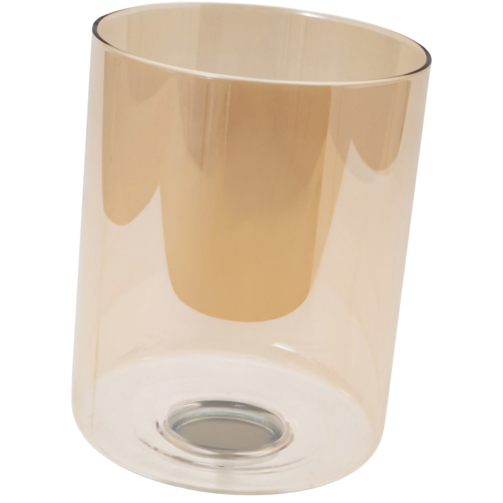 Happy Homewares Amber Tinted Glass Rectangular Shade 2 Pack Image 5