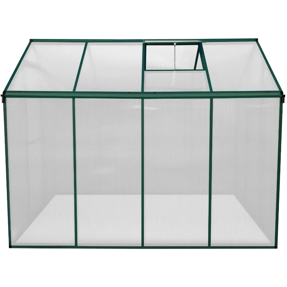MonsterShop Green Polycarbonate 6.1 x 8ft Greenhouse Image 4